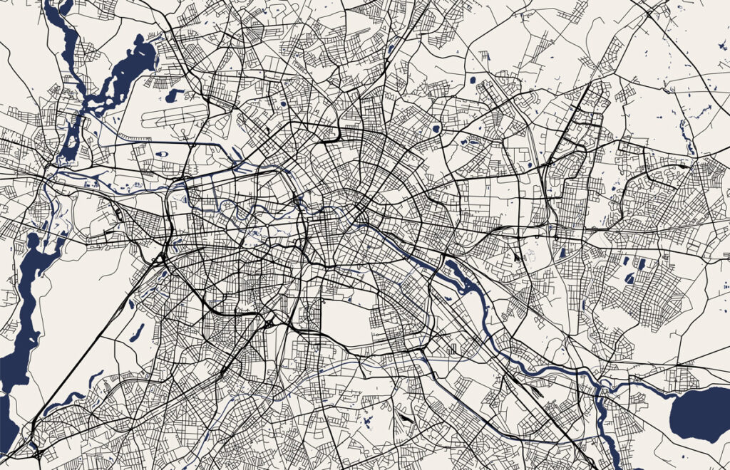 Stadtkarte von Berlin